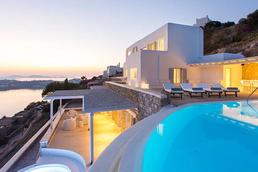 the king of villas rental mykonos