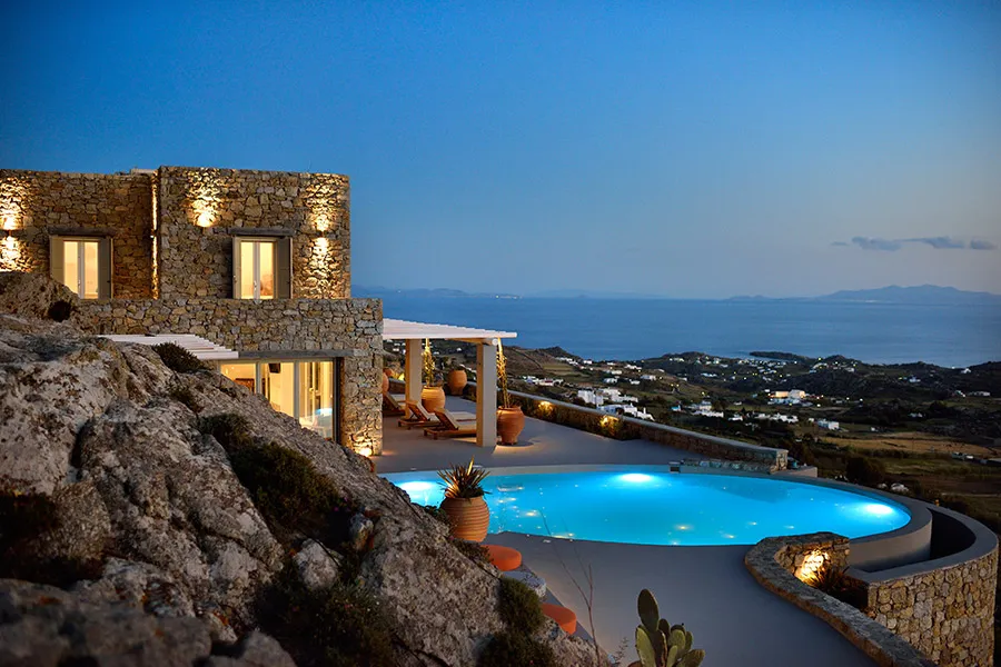 the king of villas rental mykonos